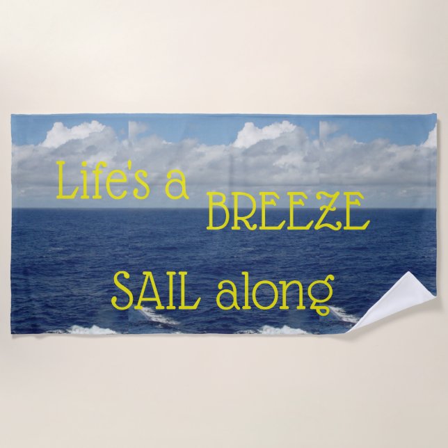 Toalha De Praia Ocean Waves Beach Towel (Frente)