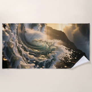 Toalha De Praia Ocean Waves & Sea Foam Beach Towel
