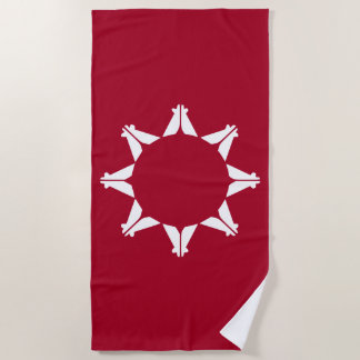 Toalha De Praia Oglala Lakota Sioux Flag