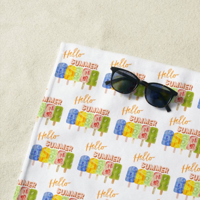 Toalha De Praia oi, sorvete de verão (In Situ)