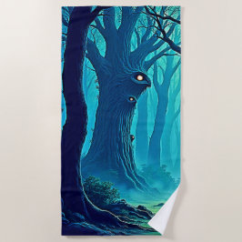 Toalha De Praia Olhos de Woodland de Eerie