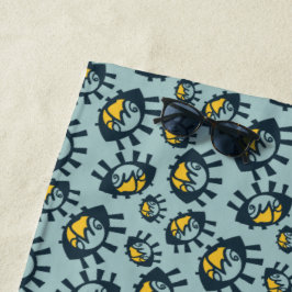 Toalha De Praia Olhos Engraçados, Pattern Beach Towel
