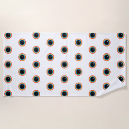 Toalha De Praia Olhos legal do Arco-Íris