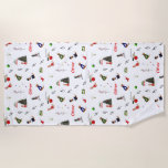 Toalha De Praia Oliver The Otter Christmas Random Pattern<br><div class="desc">"Oliver The Otter Christmas" é uma maravilhosa coleção grande de Oliver As poses Otter e decorações de Natal. Até mesmo os pequenos impressões de lontra bobo (Padrão Aleatório) Padrões são projetados para adesivos, mas depois de vê-los em outros itens, percebi como esse padrão aleatório divertido funciona mais. Eu adorei, espero...</div>