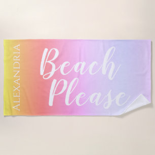 Toalha De Praia Ombre Personalizado