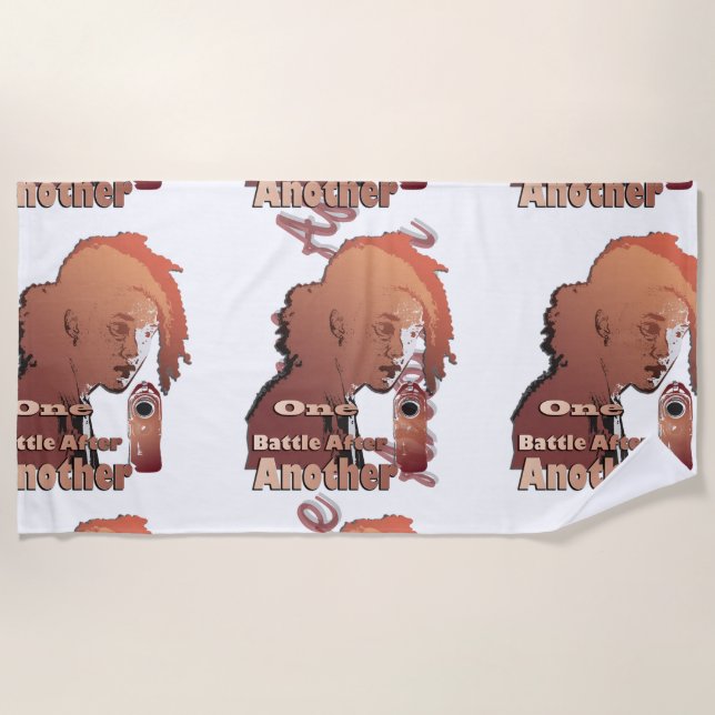 Toalha De Praia One Battle After Another – Cinematic Movie-Inspire (Frente)