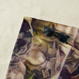 Toalha De Praia Orange Guana Art