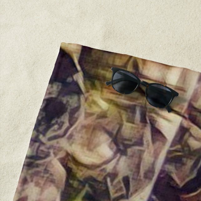 Toalha De Praia Orange Guana Art (In Situ)