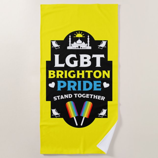 Toalha De Praia Orgulho Brighton e Hove (Frente)