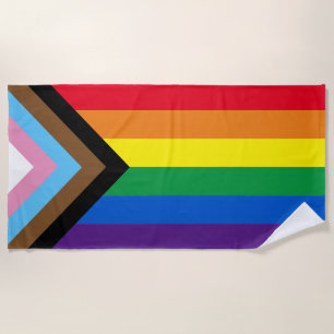 Toalha De Praia Orgulho Inclusivo do arco-íris Lgbtq gay