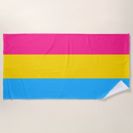 Toalha De Praia Orgulho Pansexual (Bandeira Pan)