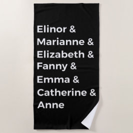 Toalha De Praia Os Heroínas de Jane Austen I