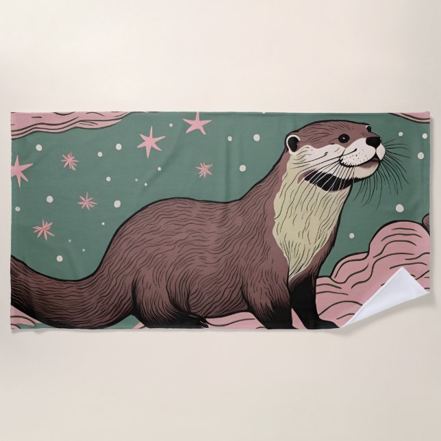 Toalha De Praia Otter Beach Towel (Frente)