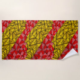 Toalha De Praia Ouros - Gamas Geométricas - Luxe Abstrato