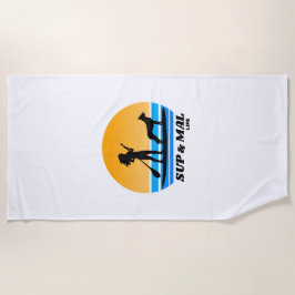 Toalha De Praia Paddleboard SUP & Mal Life Malinois Standup