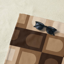 Padrão Asteca Marrom Modern Boho Geométrico