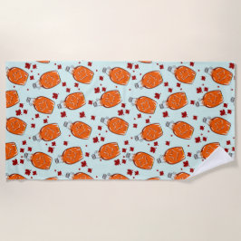 Toalha De Praia Padrão Canadiano do Xarope