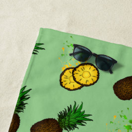 Toalha De Praia Padrão de abacaxi