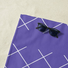 Toalha De Praia Padrão de diamante roxo