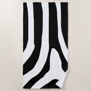 Toalha De Praia Padrão de faixas de impressão zebra