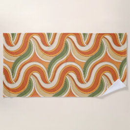 Toalha De Praia Padrão de ondas mágicas