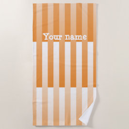 Toalha De Praia Padrão de Separação de Personalização Branca Laran