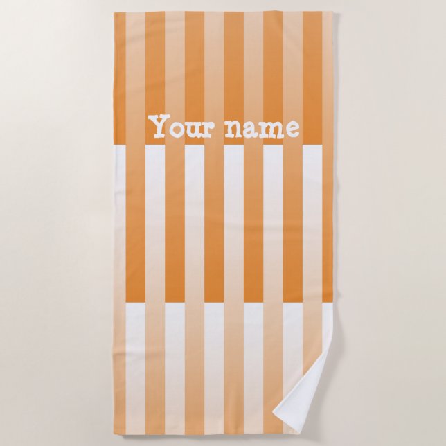 Toalha De Praia Padrão de Separação de Personalização Branca Laran (Frente)