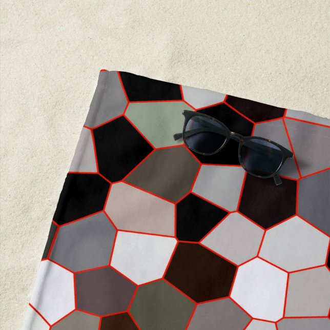 Toalha De Praia Padrão De Vidro Obtido (In Situ)