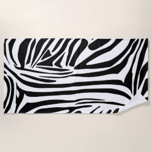 Toalha De Praia Padrão de zebra