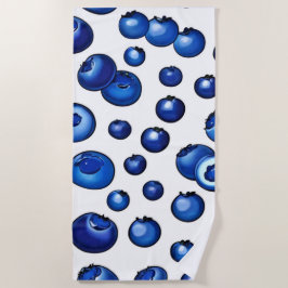 Toalha De Praia Padrão fresco de mirtilo