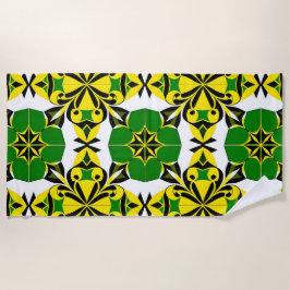 Toalha De Praia Padrão Geométrico de abstrato