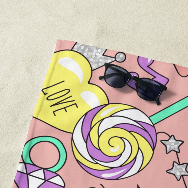 Toalha De Praia padrão lama 3 (In Situ)