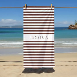 Toalha De Praia Padrão Limpo Moderno e Moderno Personalizado