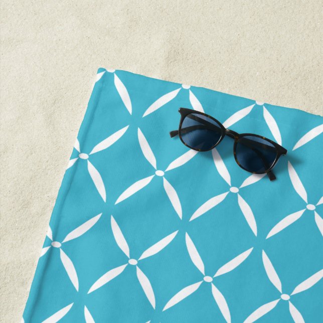 Toalha De Praia Padrão Preppy Moderno (In Situ)