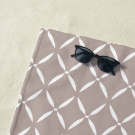 Toalha De Praia Padrão Preppy Moderno