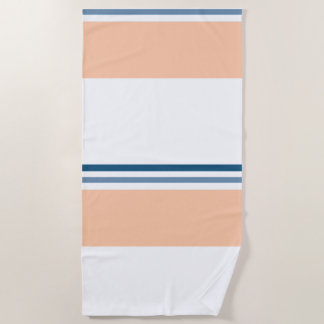 Toalha De Praia Padrão Preppy Moderno