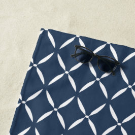 Toalha De Praia Padrão Preppy Moderno