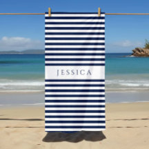 Padrão Striped Azul do Marinho Moderno Personaliza