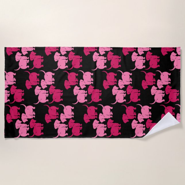 Toalha De Praia Padrões de Cachorro Alemães (Frente)