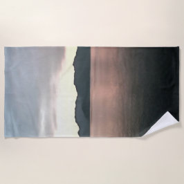 Toalha De Praia Paisagem Artística Costeira de Marmaris Bay