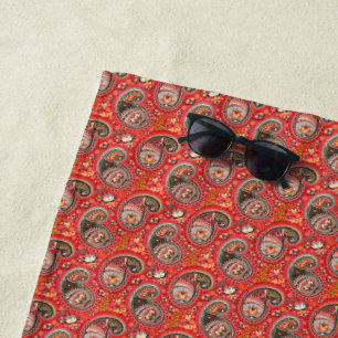 Toalha de Praia - Paisley Abstrato Seamless