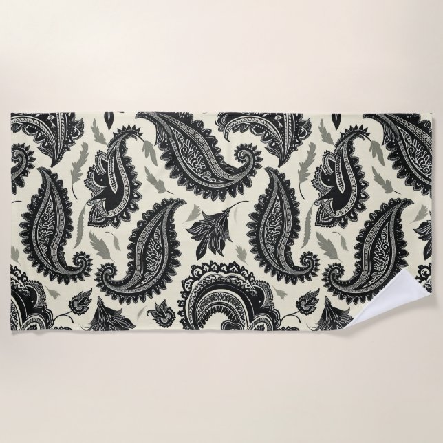 Toalha De Praia Paisley Palaces (Frente)