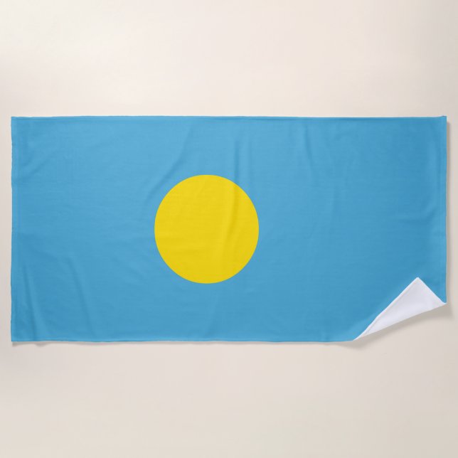 Toalha De Praia Palau Flag (Frente)
