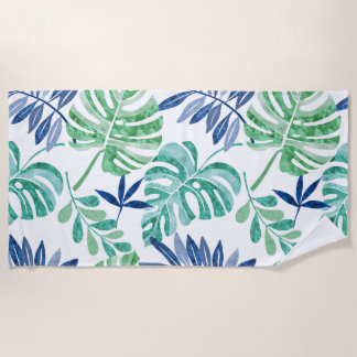 Toalha De Praia Palm Beach Blue Beach Towel