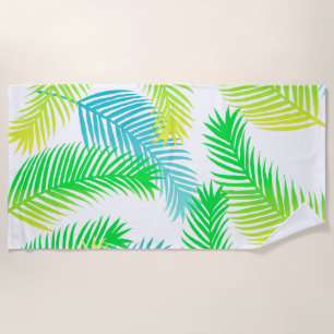 Toalha De Praia Palm Deixa Praia Padrão - Botânica Tropical