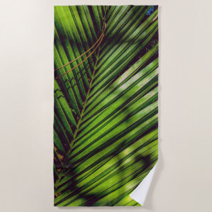Toalha De Praia Palm Frond, Pine Agulha e Shadows Beach Towel