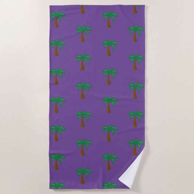 Toalha De Praia Palm Tree - Beach Towel (Frente)