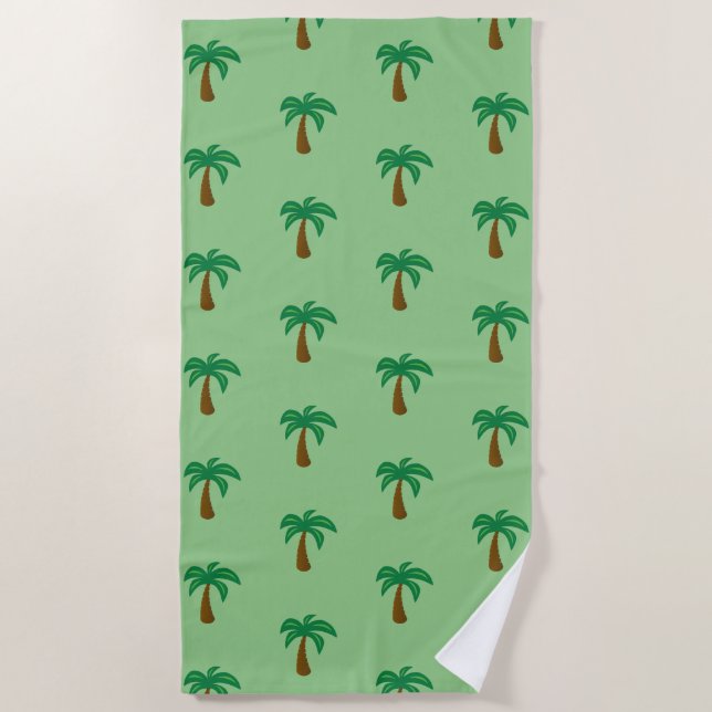 Toalha De Praia Palm Tree - Beach Towel (Frente)