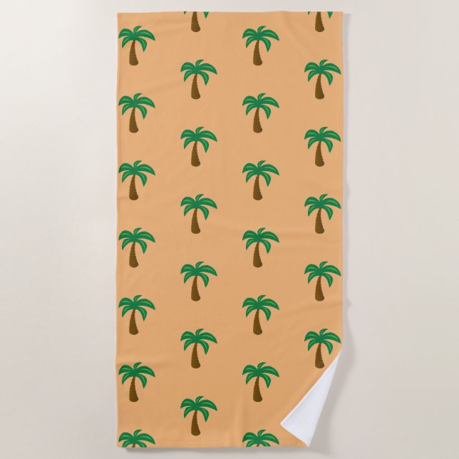Toalha De Praia Palm Tree - Beach Towel (Frente)