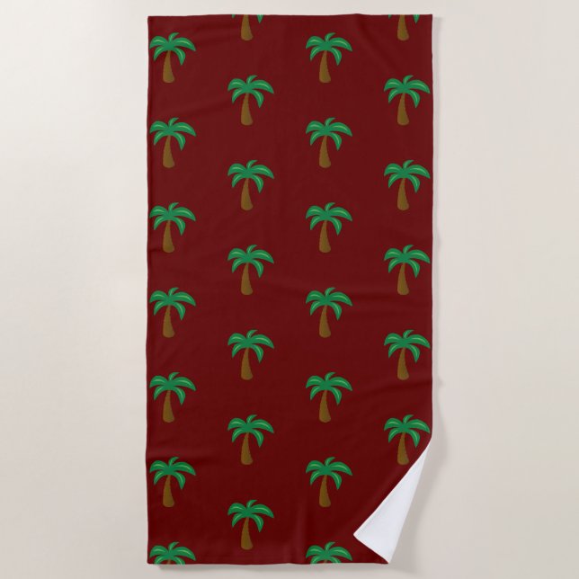 Toalha De Praia Palm Tree - Beach Towel (Frente)